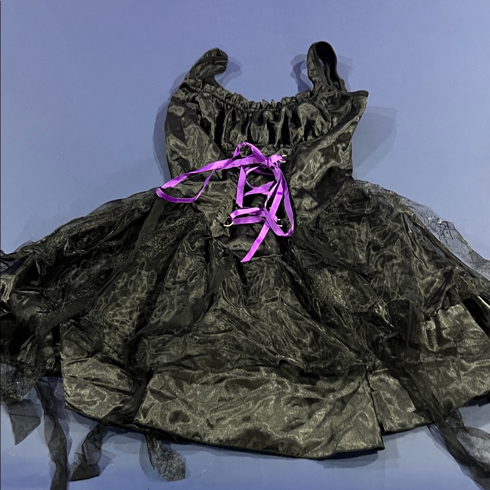 Witch Black and Purple Costume Dress